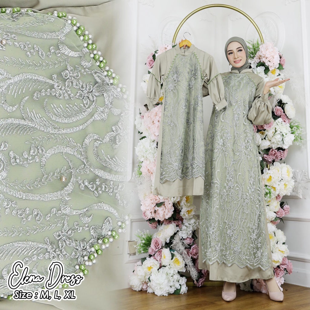 (COD)GAMIS COUPLE IBU DAN ANAK / GAMIS / GAMIS TERBARU/ GAMIS PESTA / GAMIS KONDANGAN / GAMIS ANAK /
