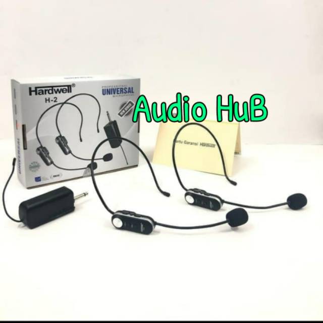 MIC WIRELESS HARDWELL H2 HEADSET MICROPHONE HARDWELL H 2 BANDO ORI