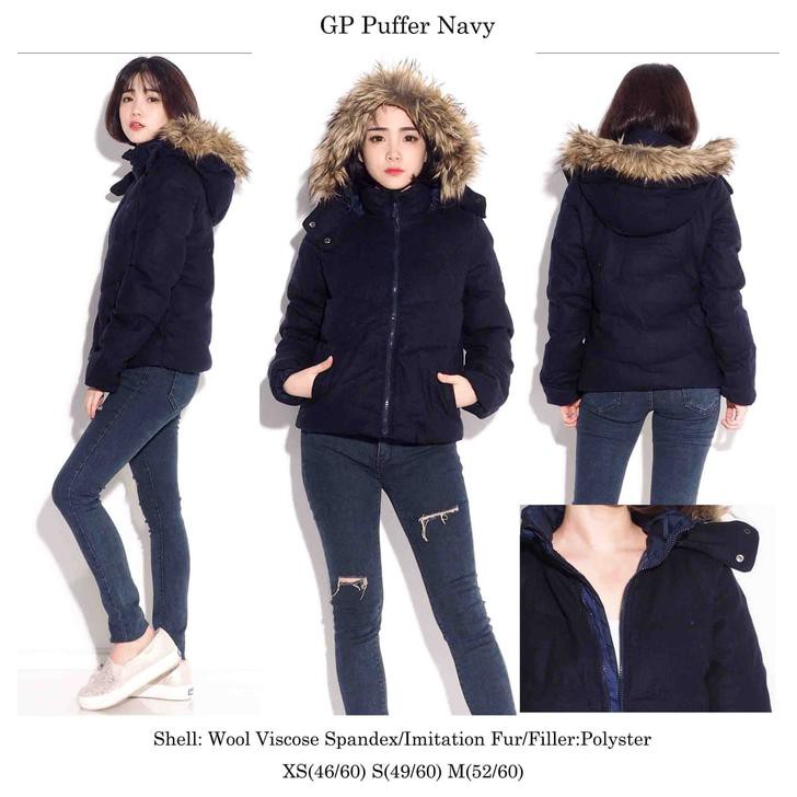 gap long puffer jacket
