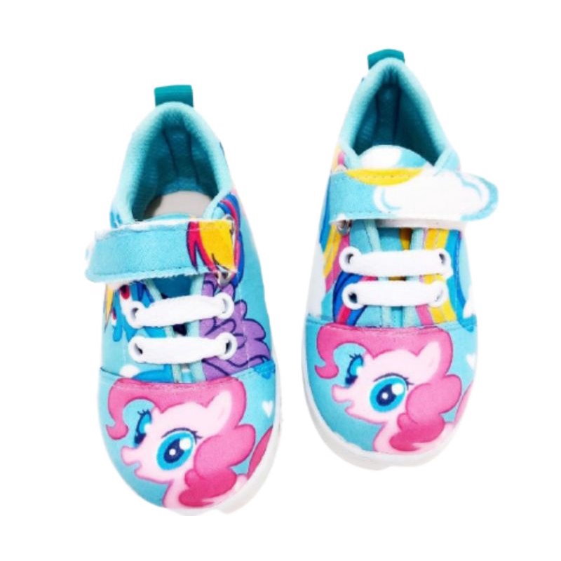 Sneakers Anak Perempuan Model Tali Perekat Karakter Kuda Sneakers Anak Perempuan Model Tali Perekat Karakter Kuda