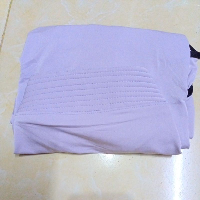 HIJAB JERSY LIST, KRUDUNG INSTAN JERSY JOYA UK XL-Abu silver