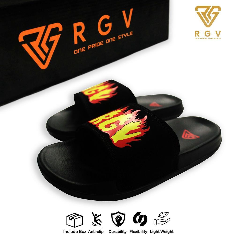 RGV - SANDAL PRIA DAN WANITA SLIDE SLIP ON SENDAL ANTI LICIN RINGAN SELOP FIRE