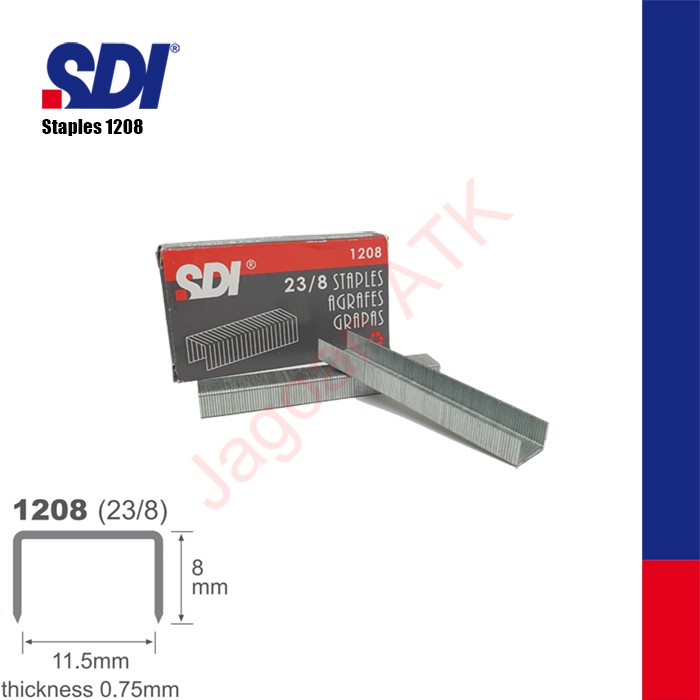 

Isi Staples Jilid 23/8 / Heavy Duty Staples SDI 1208