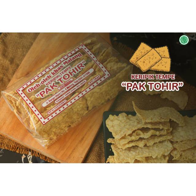 

1 paket isi 5 pcs Keripik tempe Pak Tohir oleh - oleh khas Malang