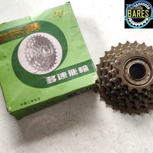 Sprocket Freewheel Sepeda Tri Diamond 13 T / 14T - 28T 6 / 7 / 8 Speed / Gir Belakang Kriwil Susun Drat Ulir