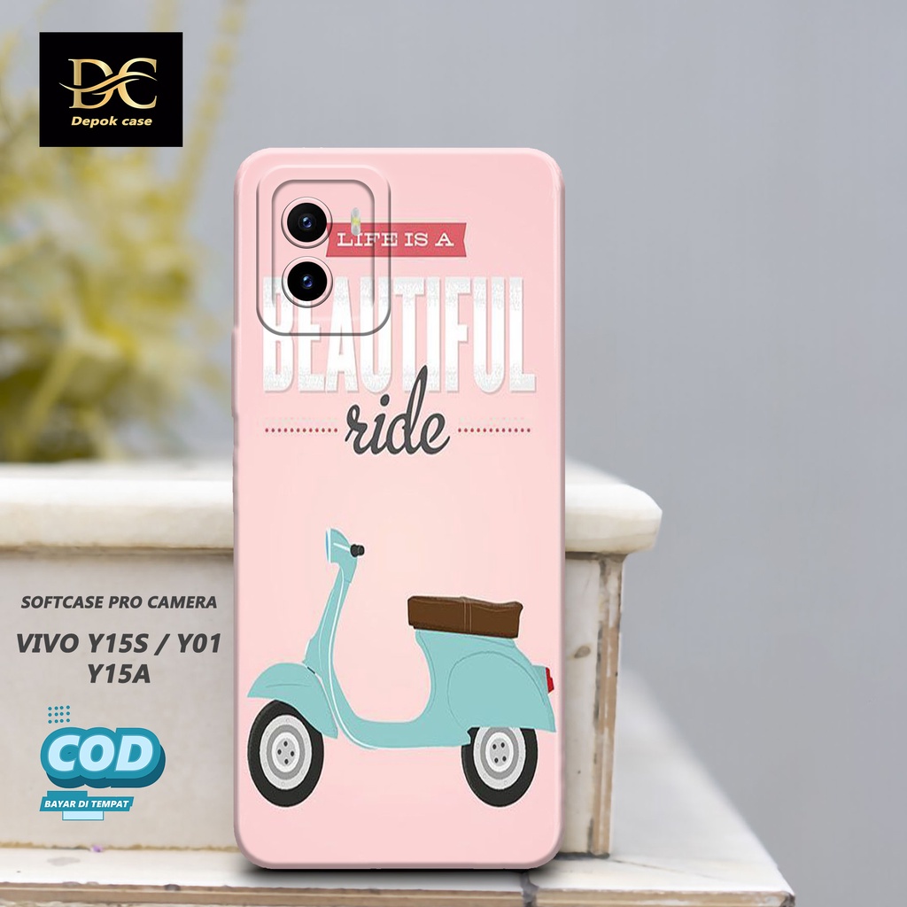 Case Vivo Y15s / Y01 / Y15A Terbaru - Fashion Case VESPA- Casing Hp Vivo Y15s / Y01 / Y15A Terbaru -