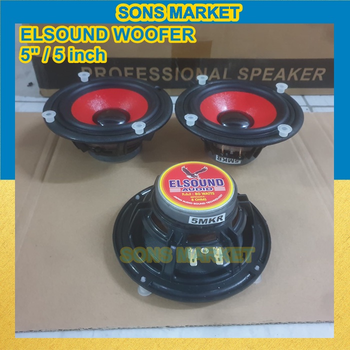 SPEAKER WOOFER ELSOUND 5inch 5 inch 5" ORIGINAL