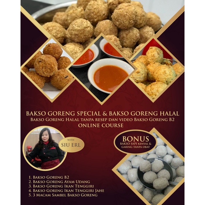 

Paket Kursus Online Bakso Goreng Special