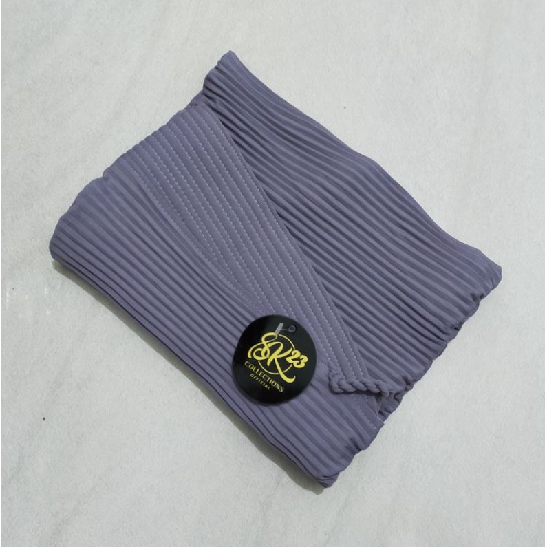 HIJAB SYIRA PRISKET ORI SK23 COLLECTION-Soft Greey