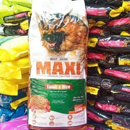 Maxi Dog Food Lamb &amp; Rise 20kg dry food murah - Makanan Anjing murah