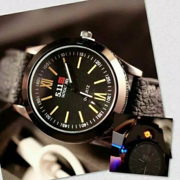Jam Tangan Pria / Cowok JAM TANGAN PRIA 5.11 HYBRID KOREK BARA BROWN F5Z5