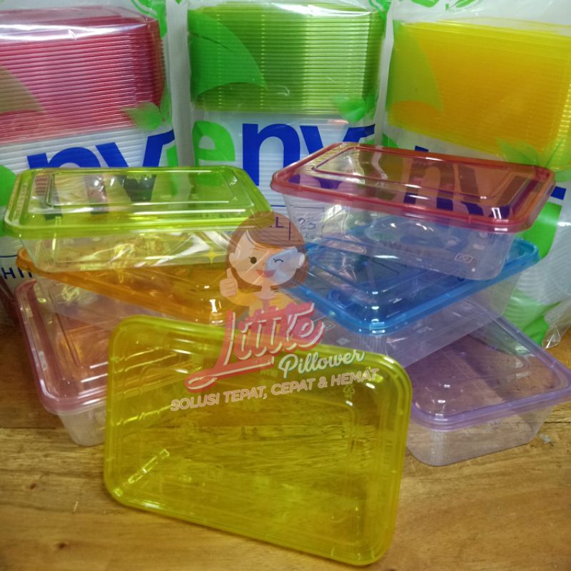 Thinwall ENVI 500ml Color Warna Warni Super Fleksibel - Thinwall Kotak