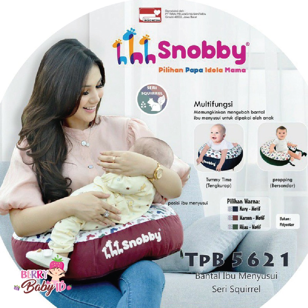 Snobby Bantal Ibu Menyusui Perlengkapan Nursing Pillow Multifungsi Berry Mart