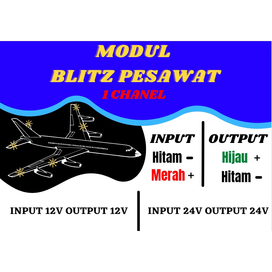 Modul Blitz pesawat 2 mode dan 1mode