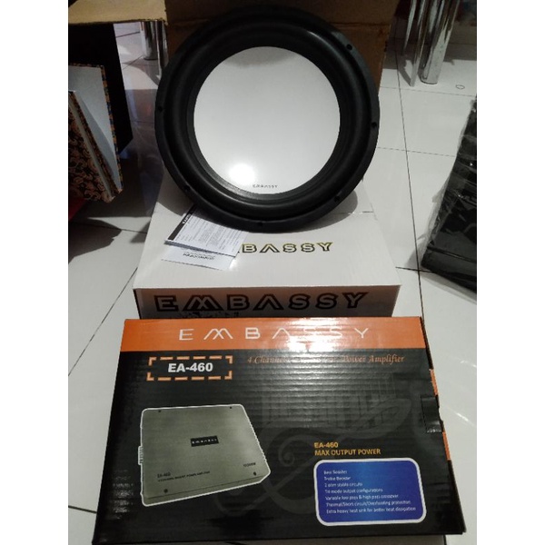 Paket subwoofer plus power embassy