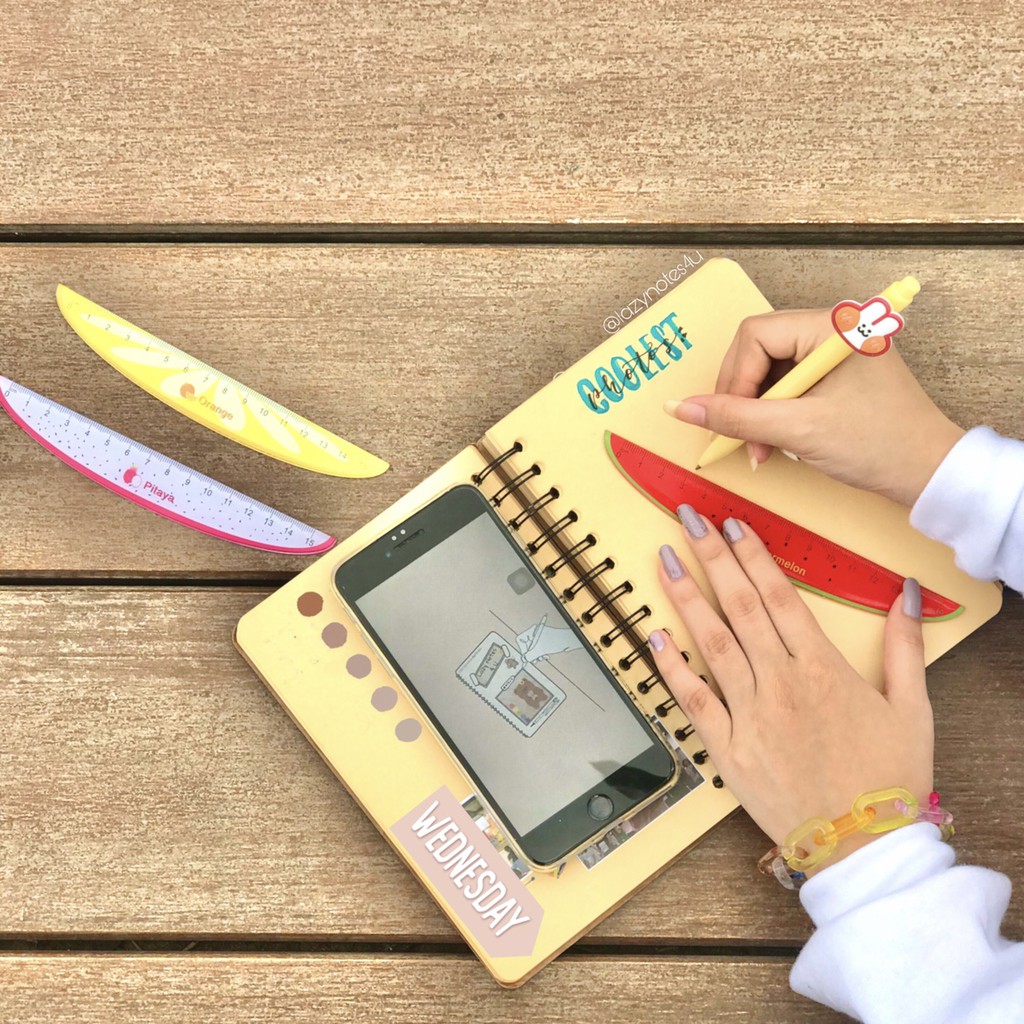 

PENGGARIS BUAH / PENGGARIS KOREA / ALAT TULIS KOREAN STATIONERY / PENGGARIS BUAH-BUAHAN / FRUITY RULER