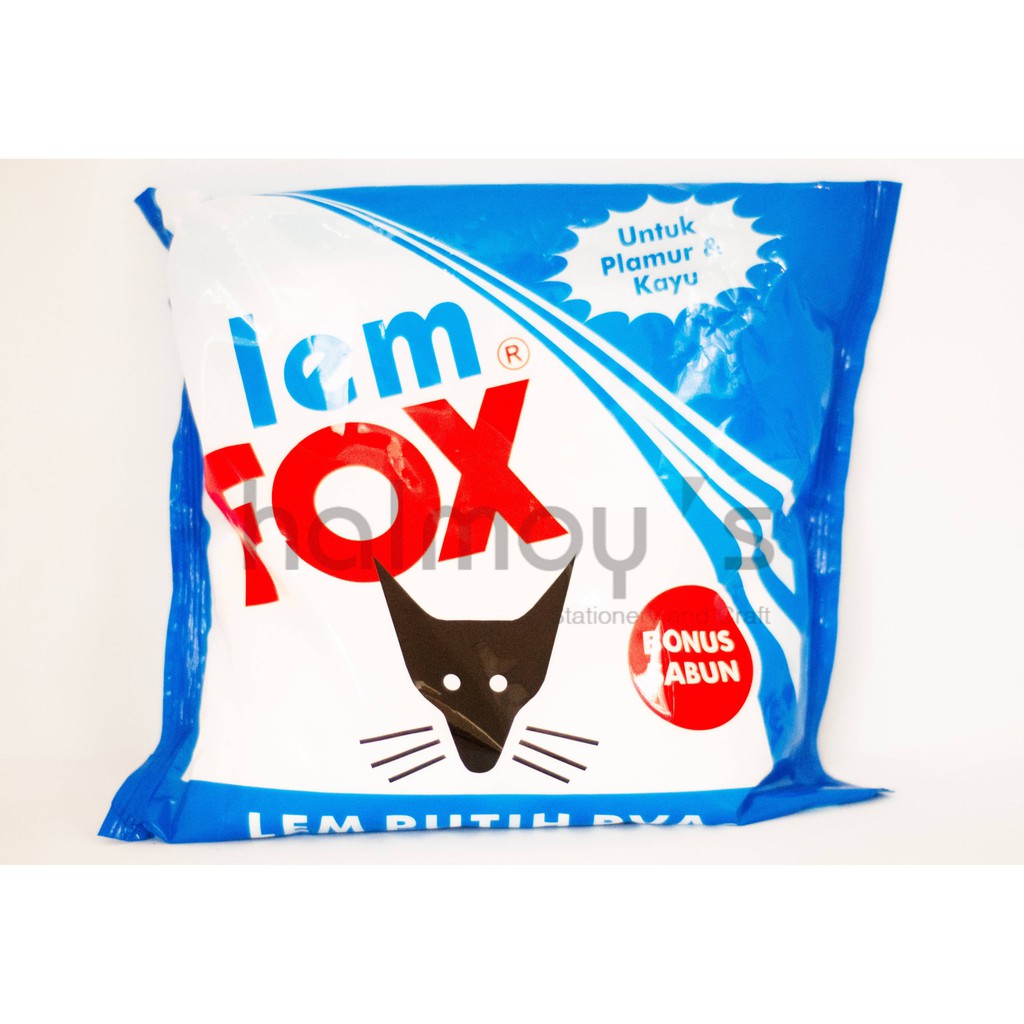 

LEM / GLUE PUTIH REFILL FOX 600 GRAM ( BUNGKUS BIRU )