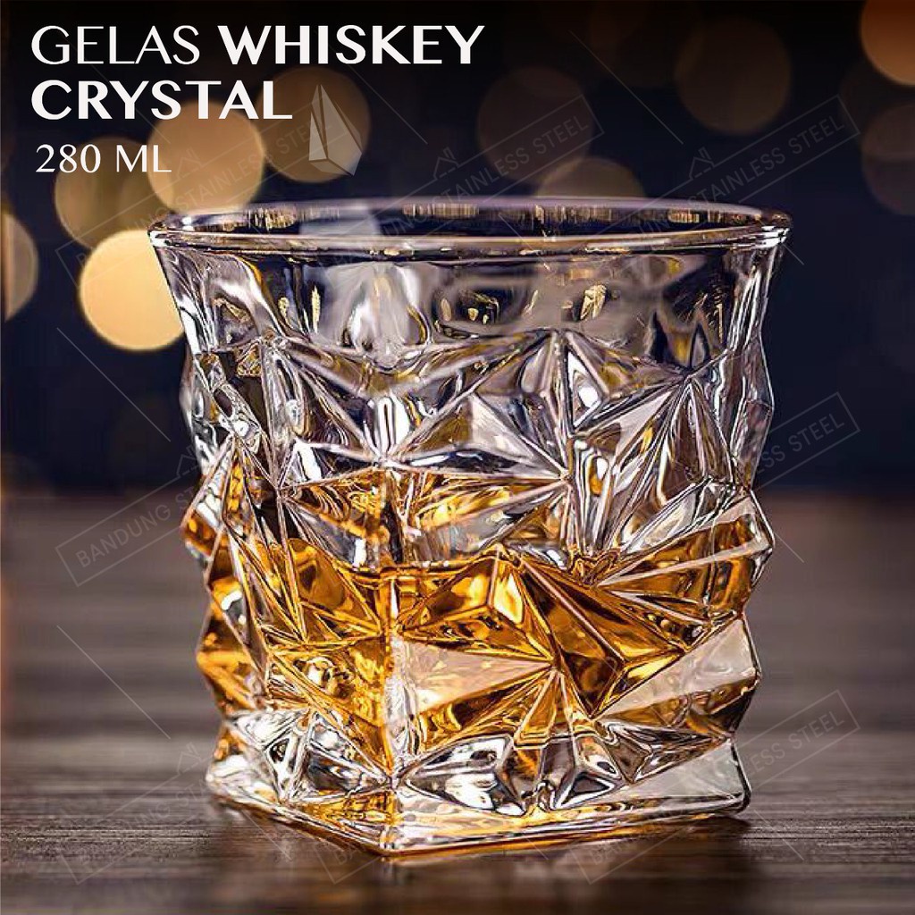 Gelas Whiskey Glass Kaca Whisky On The Rocks Air Minum beer bir vodka cangkir old fashion