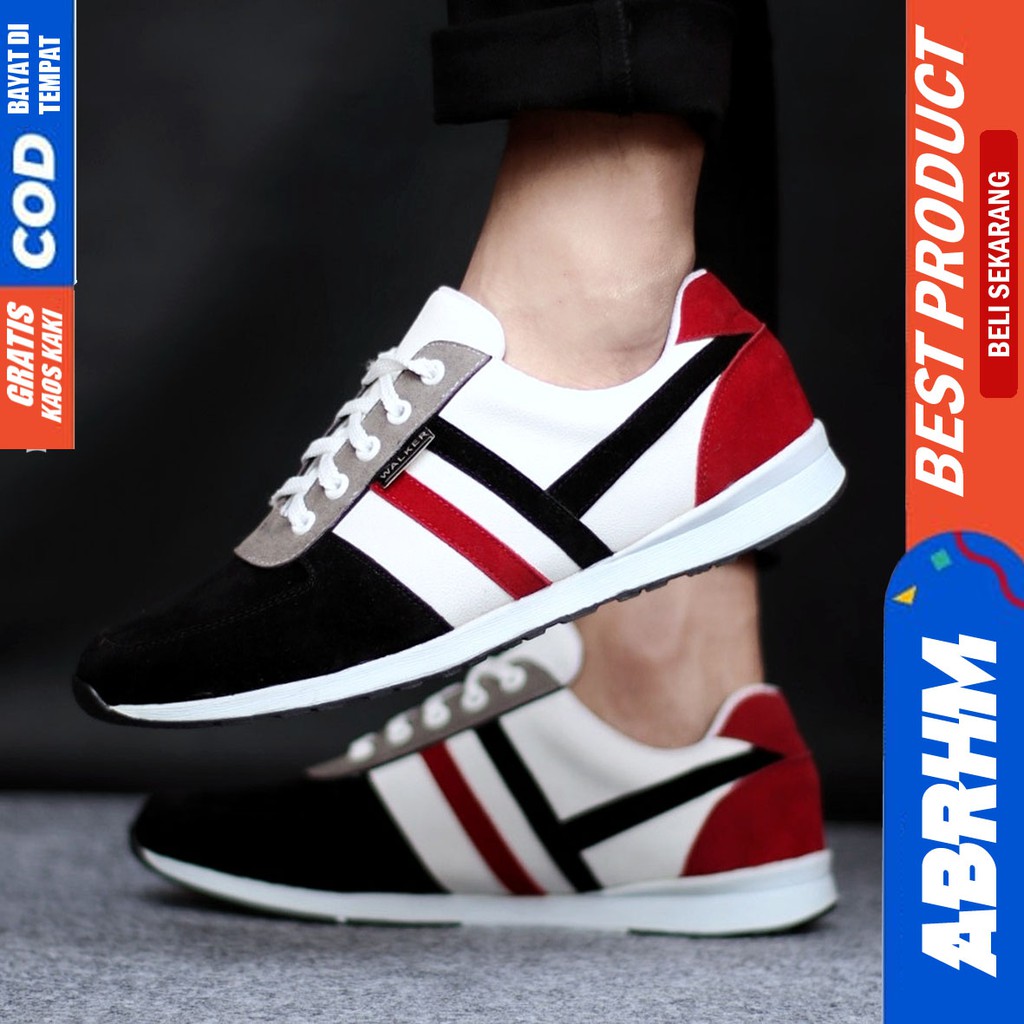 ABRHM X DROPID Sepatu Casual Sneakers Running Pria Fashion Sepatu Sport Lari Olahraga Sneaker Pria