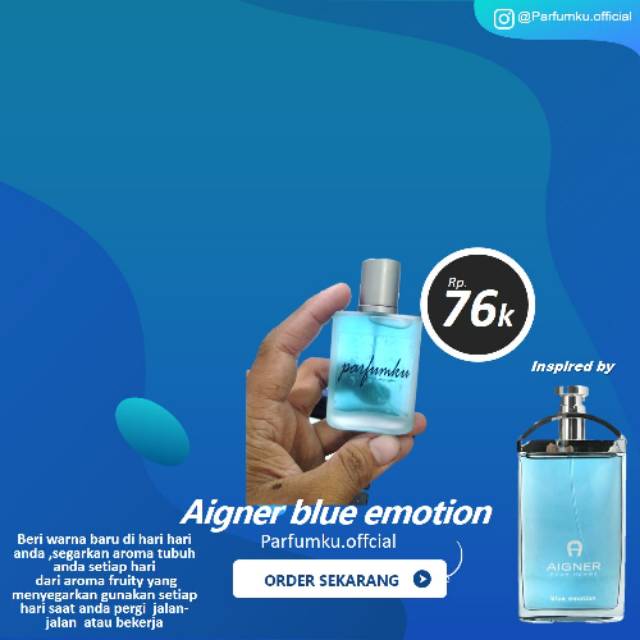 PARFUMKU- AIGNER BLUE EMOTION-INSPIRED- 35 ML