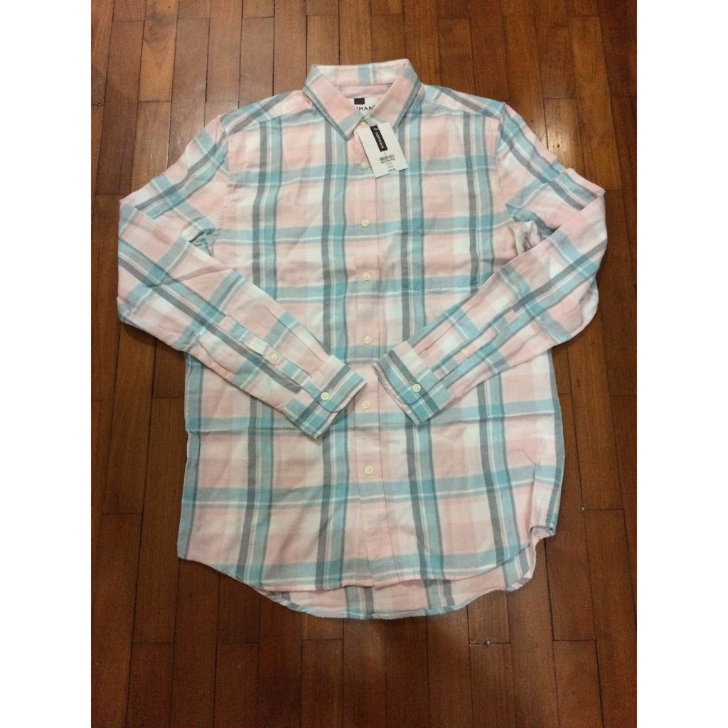 Kemeja Flanel Merk TOPMAN. Original. Size S. Baru dan Lengkap Dengan Tag.