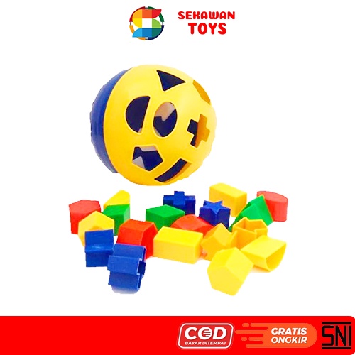 SORTING PUZZLE/ ball puzzle / puzzle bola/ puzzle kubus/ maian edukasi/ mainan sorting bentuk [1010]