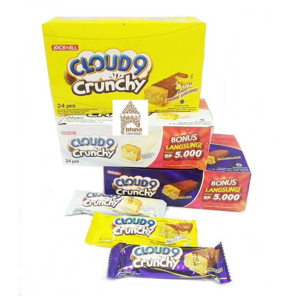 

UKRION-Cloud 9 Crunchy Cokelat isi 24pcs . Cloud9 Jack n Jill