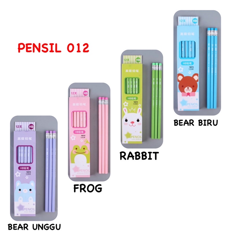 

PENSIL 012 | PENSIL HB EDISI ANIMAL| PENSIL 1 KOTAK 12 PCS | PENSIL MOTIF BINATANG