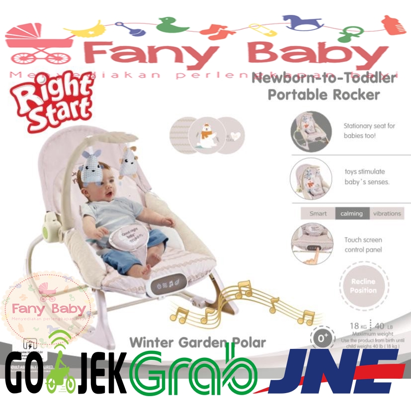 RIGHT START NEWBORN To TODDLER PORTABLE ROCKER