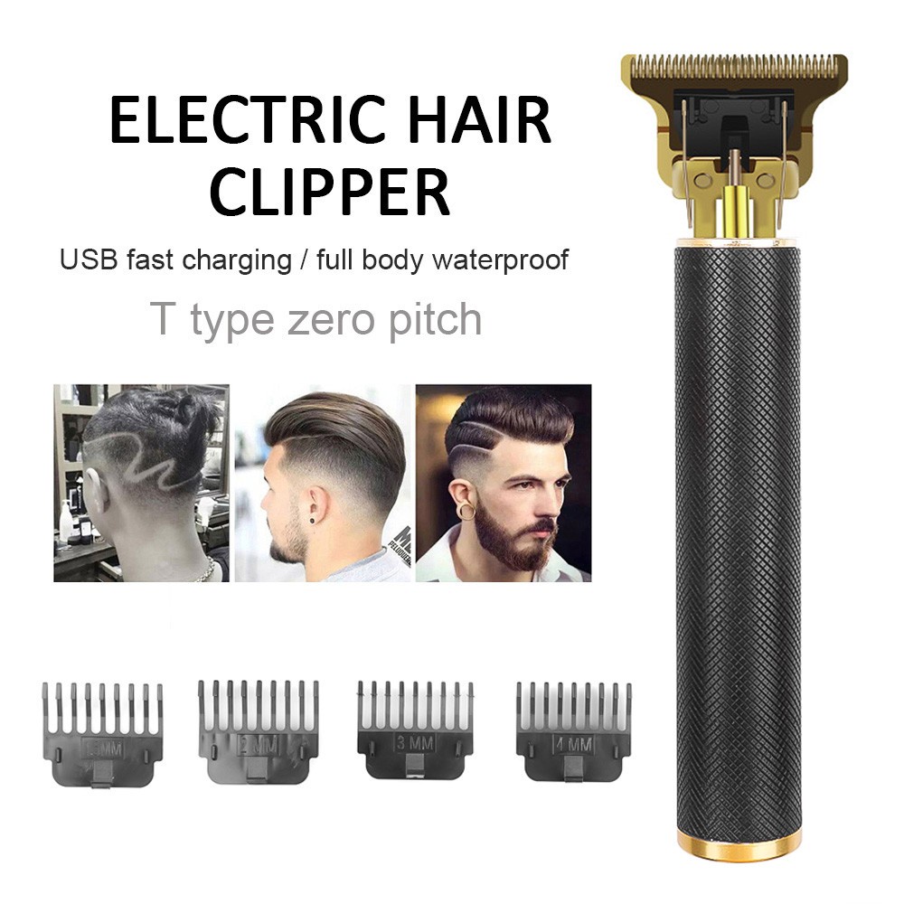 Kemei Alat Cukur Elektrik Profesional Hair Trimmer Detailer Cordless / Mesin Cukur Rambut Cas T9 / Pisau Cukur Jenggot