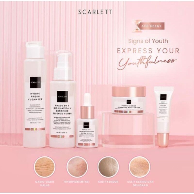 Scarlett Whitening Age Delay Package Limited Edition Scarlett Scarlet Whitening Official Shop Paket 
