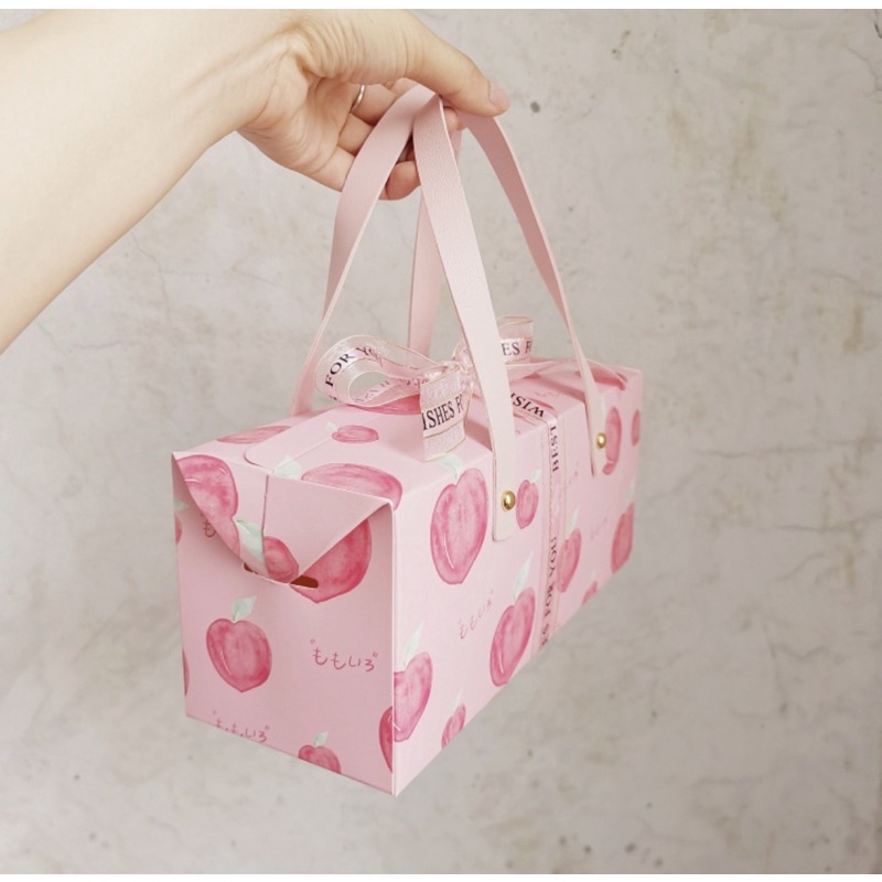 Tas Box Bag kue gulung permen Paper Bag Hampers valentine Kado PB 14