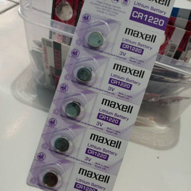 Batre maxell CR1220 original batre kancing batre jam tangan