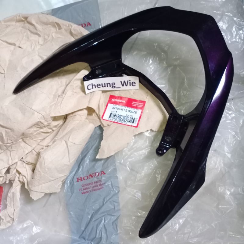 84100KYZ900ZE palang behel jok Violet ungu Honda Supra X 125 Helm in ori AHM