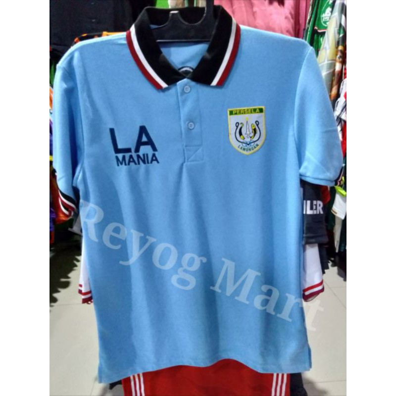 KAOS POLO PERSELA LA MANIA LAMONGAN BIRU MUDA TERBARU 2020