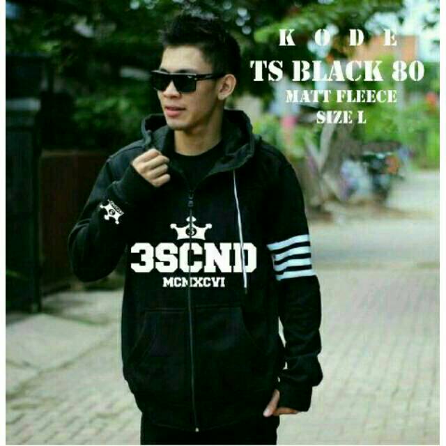 Jaket Hoodie Three Second / jaket murah / jaket vans / jaket cewek / jaket marshmello