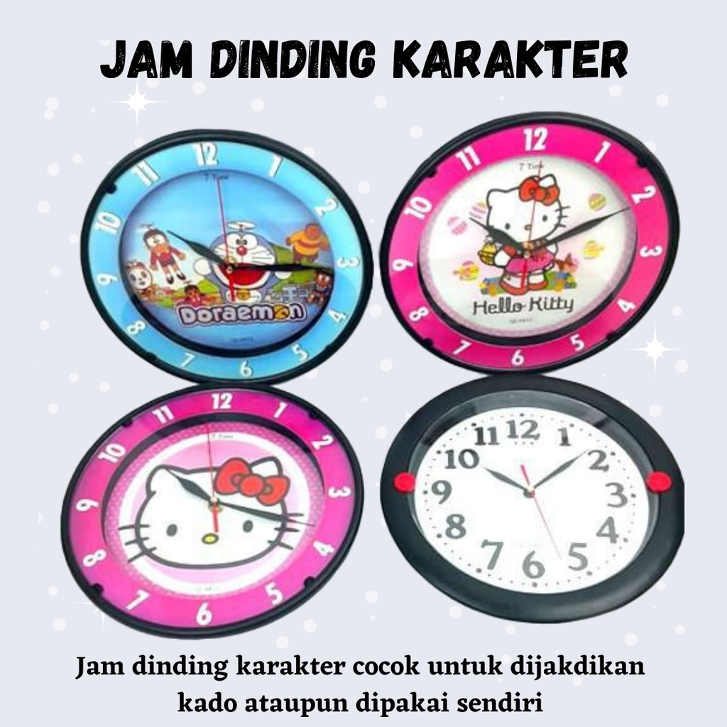 [BISA COD] TERMURAH! JAM DINDING KARAKTER HITAM MASJID BARCA BERKUALITAS PAKING AMAN