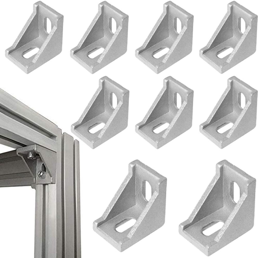 [Elegan] Bracket Sudut 2020seri Extrusion Untuk Router CNC Profil Aluminium Furniture Kencang Fitting Konektor Aluminium