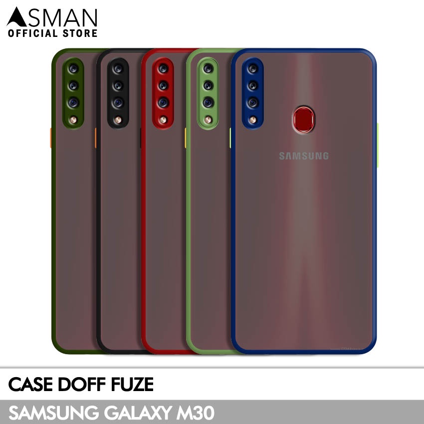 Asman Case Samsung Galaxy M30 Doff Fuze Premium Shield Protector