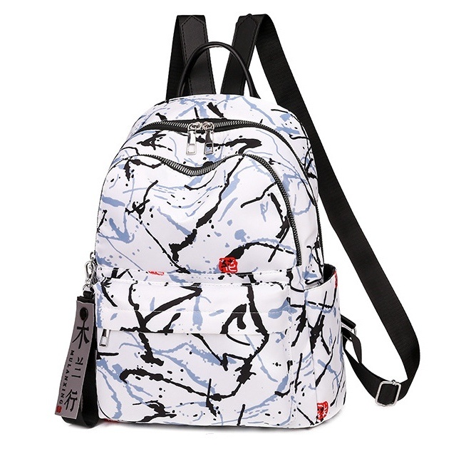 TAS RANSEL WANITA IMPORT ANTI AIR PUTIH KANDAI TA618W1 MOTIF MARBLE BESAR BACKPACK CEWEK KOREA GENDONG PUNGGUNG SEKOLAH KULIAH KERJA FASHION PREMIUM REMAJA KEKINIAN BATAM BRANDED