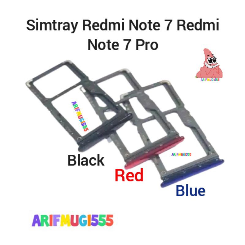 SIMTRAY SIMLOCK SIMCARD SLOT SIM XIAOMI REDMI NOTE 7 PRO /REDMI NOTE 7 TEMPAT KARTU SIM ORIGINAL
