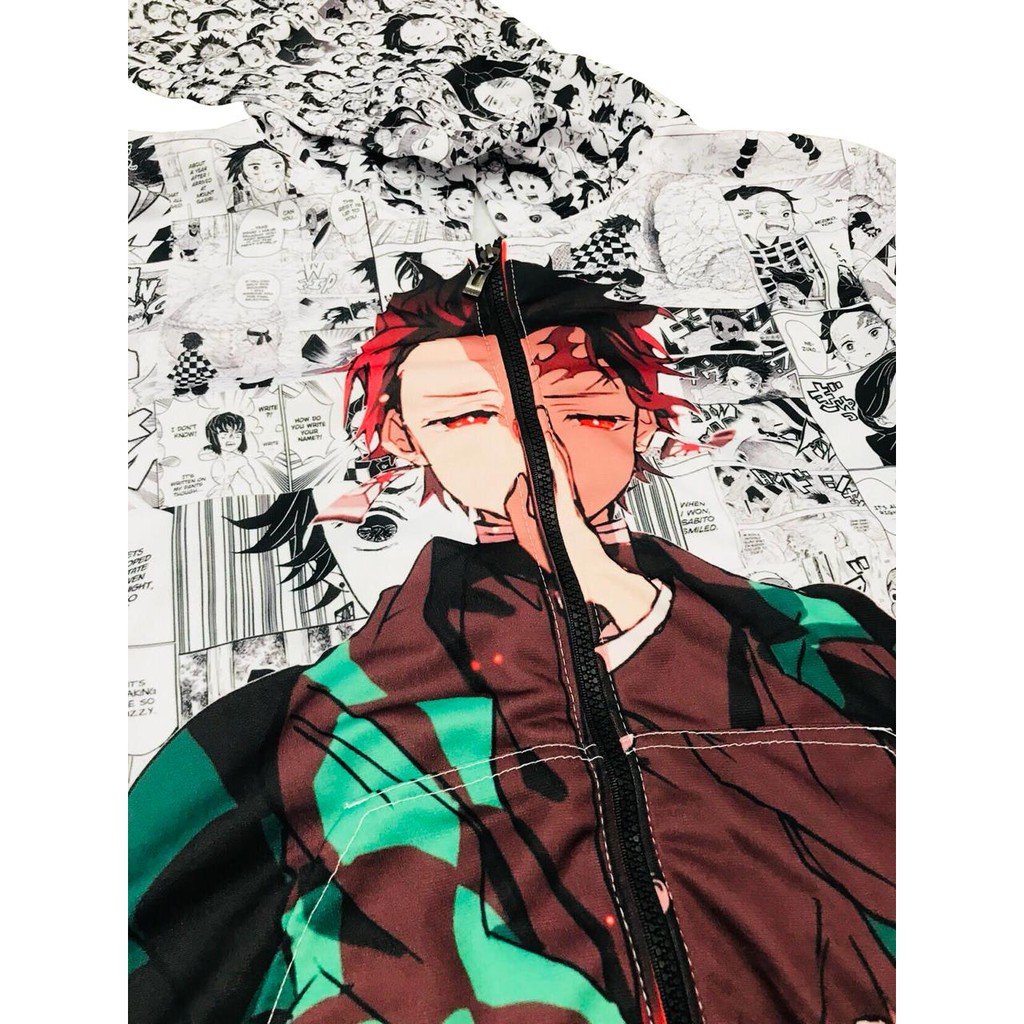 Jaket Tanjiro Kamado Fullprint Demon Slayer Kimetsu No Yaiba