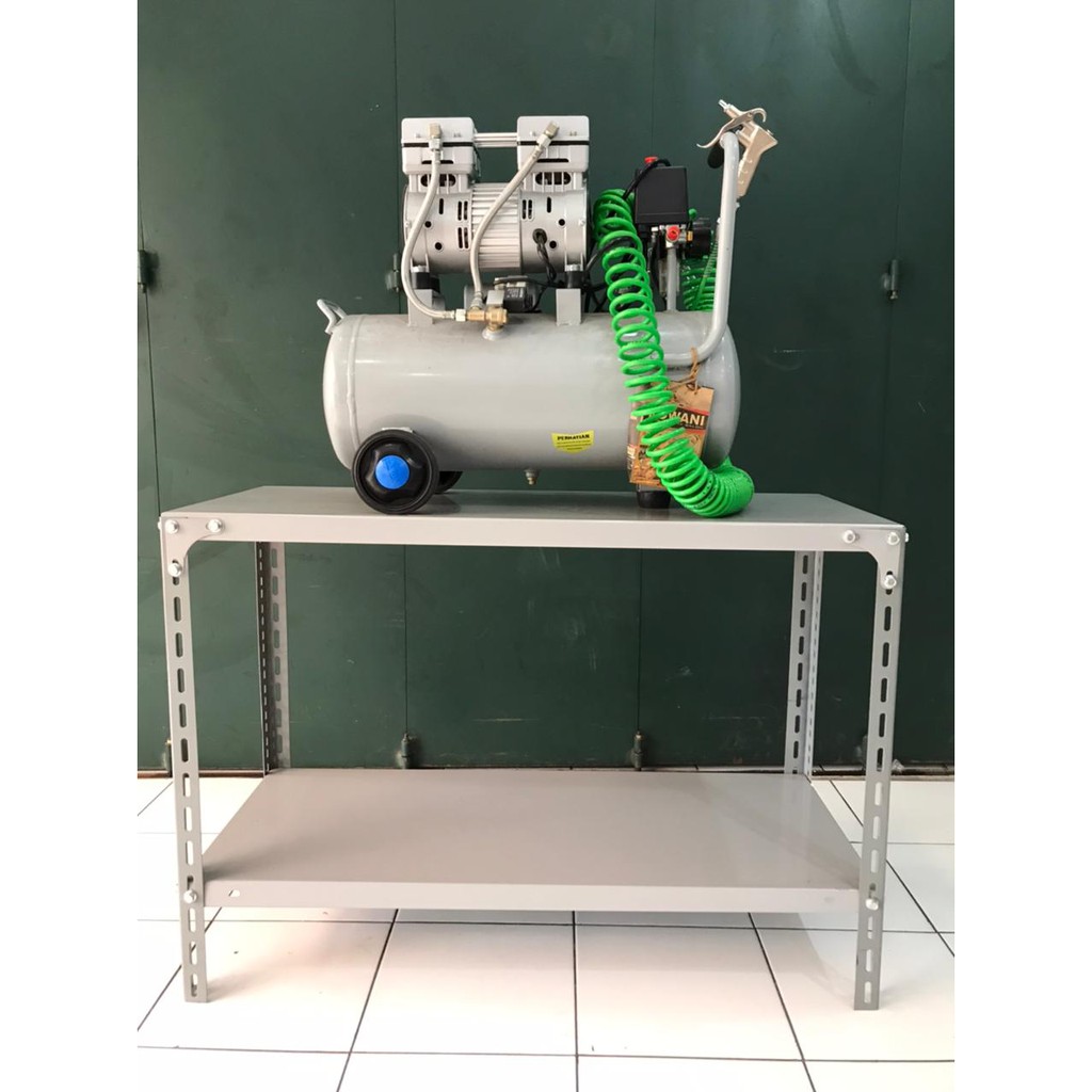 Rak besi siku 2 susun / rak serbaguna ukuran 40x100x80/100 / Meja kompor / Rak piring / Rak gelas