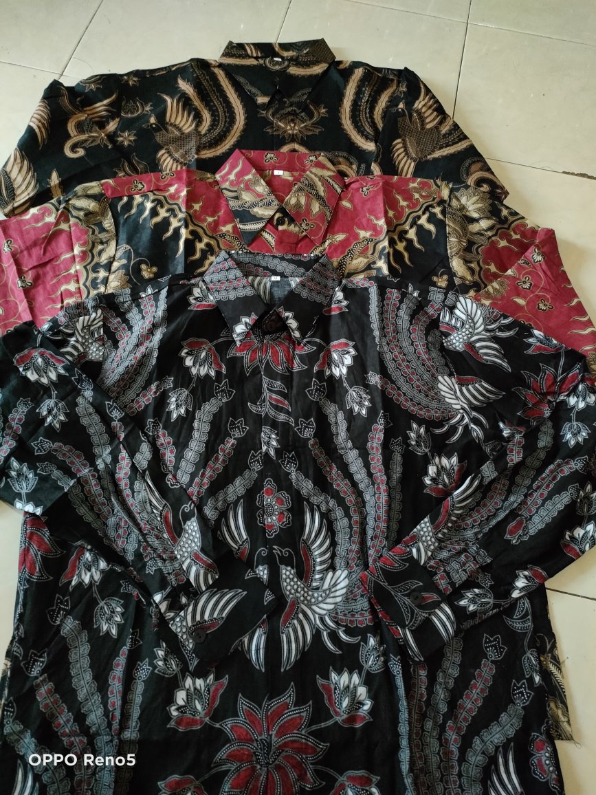 Batik Pria Lengan Panjang Kemeja Batik Pria Lengan Panjang M L Xl Xxl Xxxl