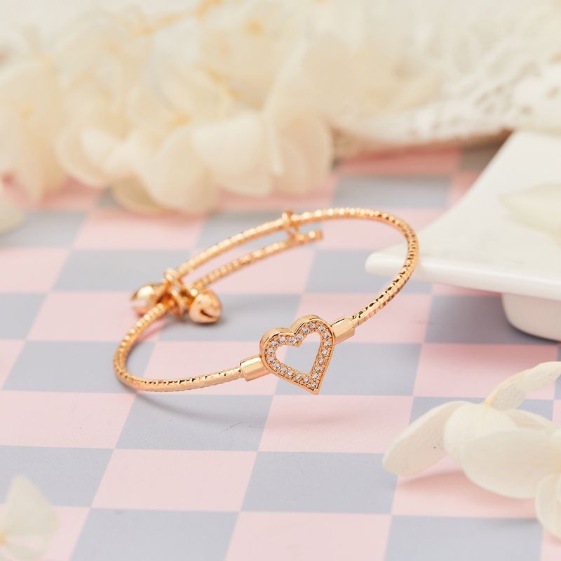 Gelang Anak Cantik Motif Love Gelang xufing Anti Karat Gelang Bangle Bisa di Atur