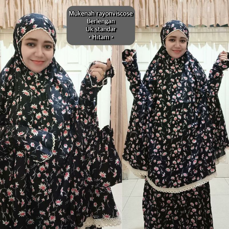 MUKENA VISCOSE SETELAN BERLENGAN