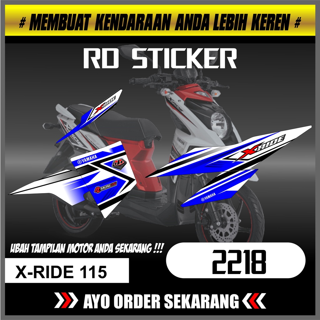2218 Striping x-ride 115 Striping x-ride 115 Decal Motor x-ride 115 striping x-ride 115 STIKER STRIP
