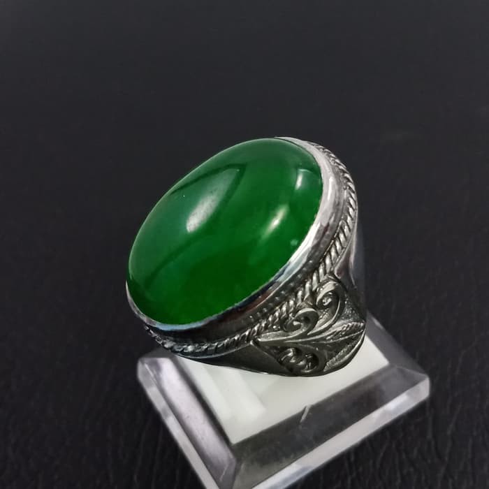 Cincin Batu Aventurine Jumbo Taiwan Kristal