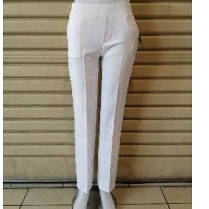 CELANA  CHINOS  PUTIH  PINGGANG KARET