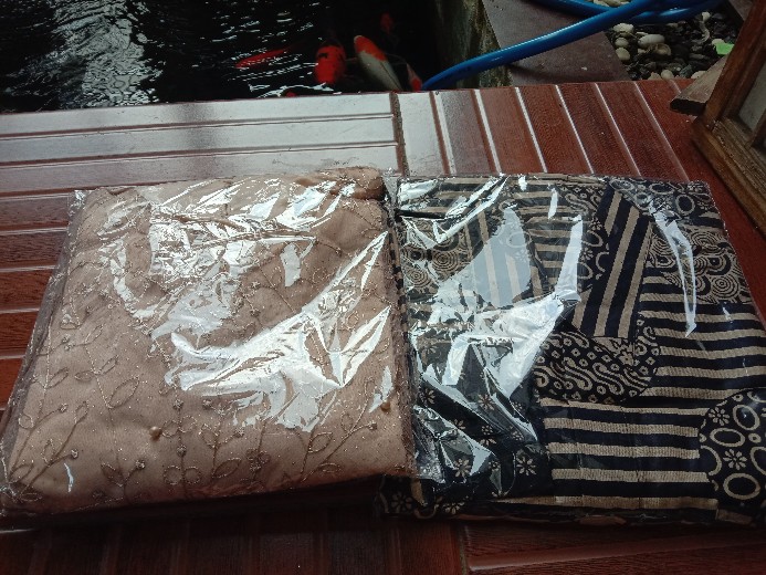 Wou Batik Couple Shofia Estetika Brokat  - Couple Modern Batik Couple Sarimbit Brokat Kebaya - Bs052